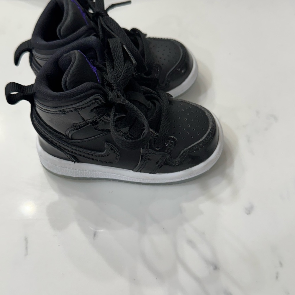 Kids Black High-Top Sneakers